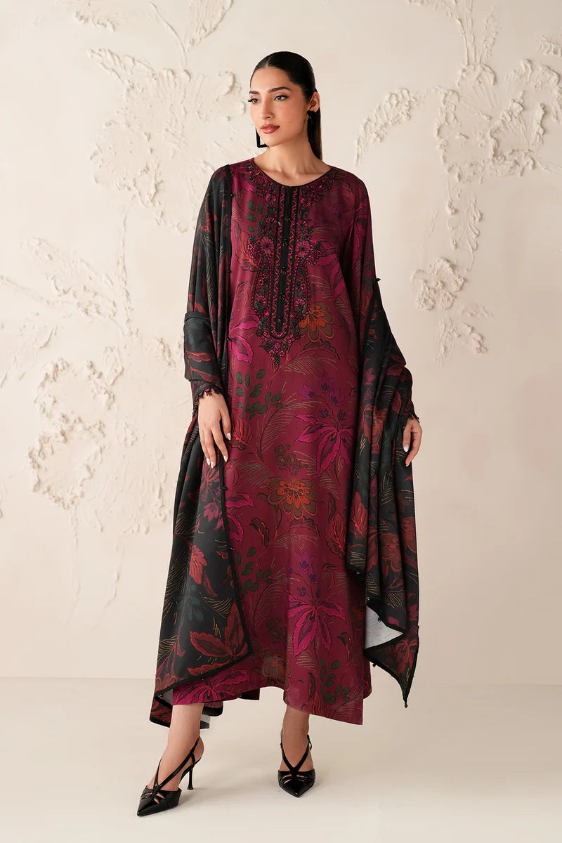 EMBROIDERED PRINTED VISCOSE